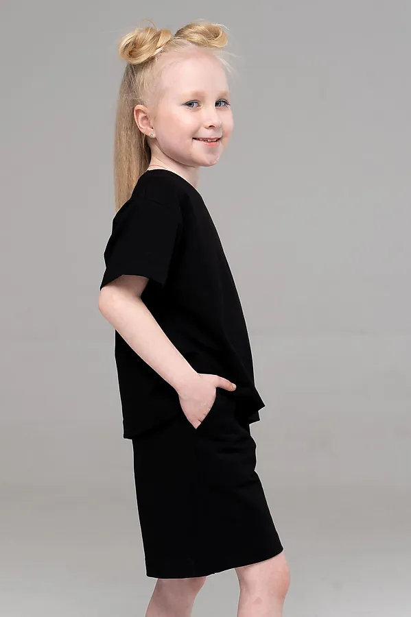Костюм (Футболка+Шорты) LOOKLIE, черный - фото 2