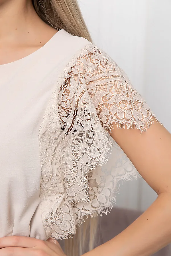 Костюм "Мадина" LADY TAIGA, экрю/брауни - фото 2