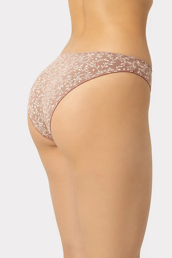 Трусы 2шт. MARK FORMELLE, веточки на розово -кофейном - фото 2