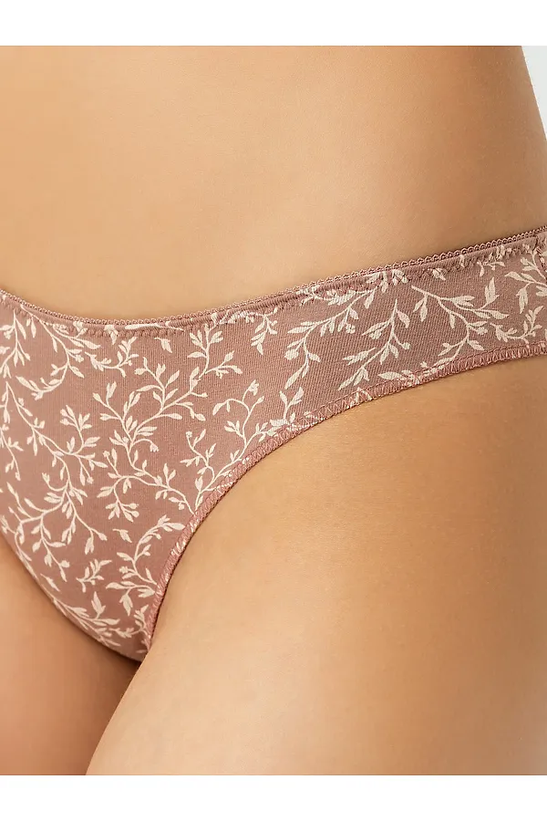 Трусы 2шт. MARK FORMELLE, веточки на розово -кофейном - фото 2
