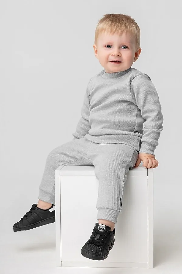 Костюм (Водолазка+Брюки) BODO, серый меланж - фото 2