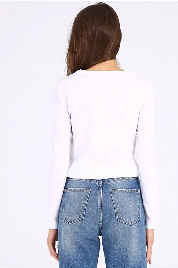 Лонгслив  АПРЕЛЬ, белый - фото 2