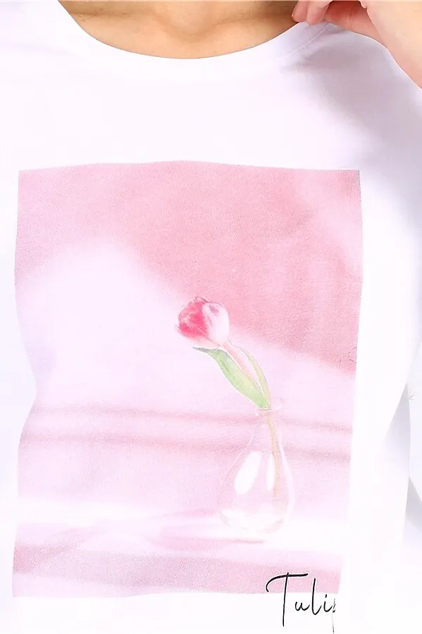 Лонгслив  АПРЕЛЬ, белый - фото 2