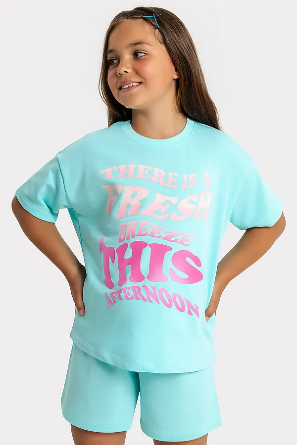 Костюм MARK FORMELLE, бирюзовый +печать - фото 2