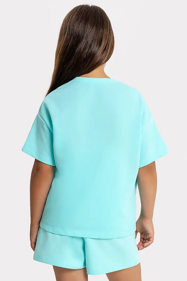 Костюм MARK FORMELLE, бирюзовый +печать - фото 2