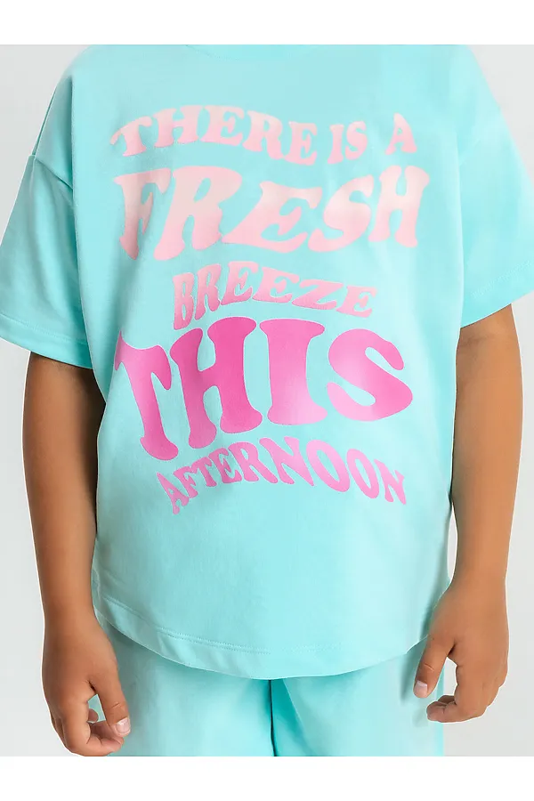 Костюм MARK FORMELLE, бирюзовый +печать - фото 2