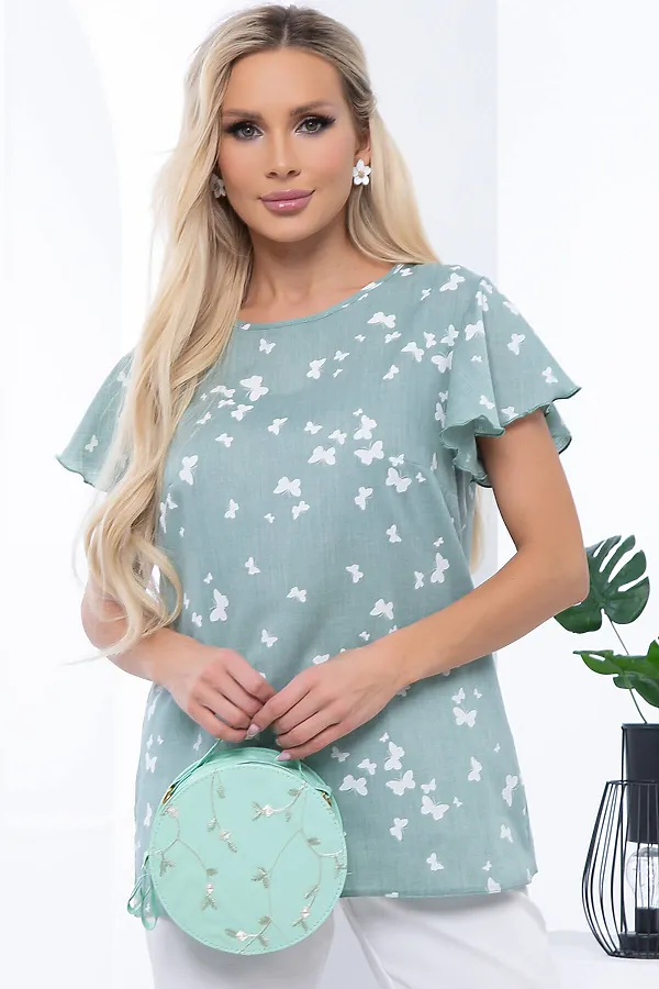 Блуза "Гайана" LADY TAIGA, мята - фото 2