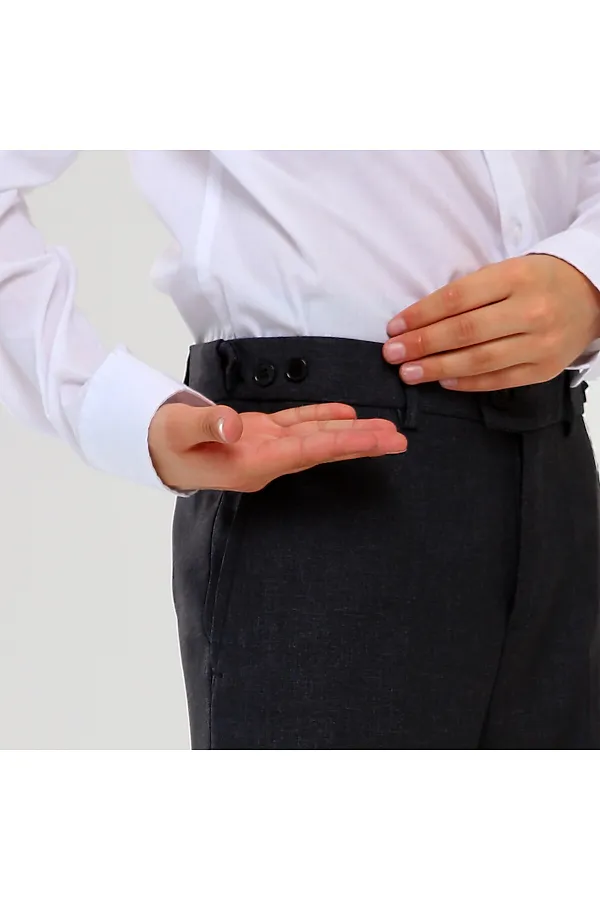 Брюки СИНЯЯ МОДА, серый - фото 2