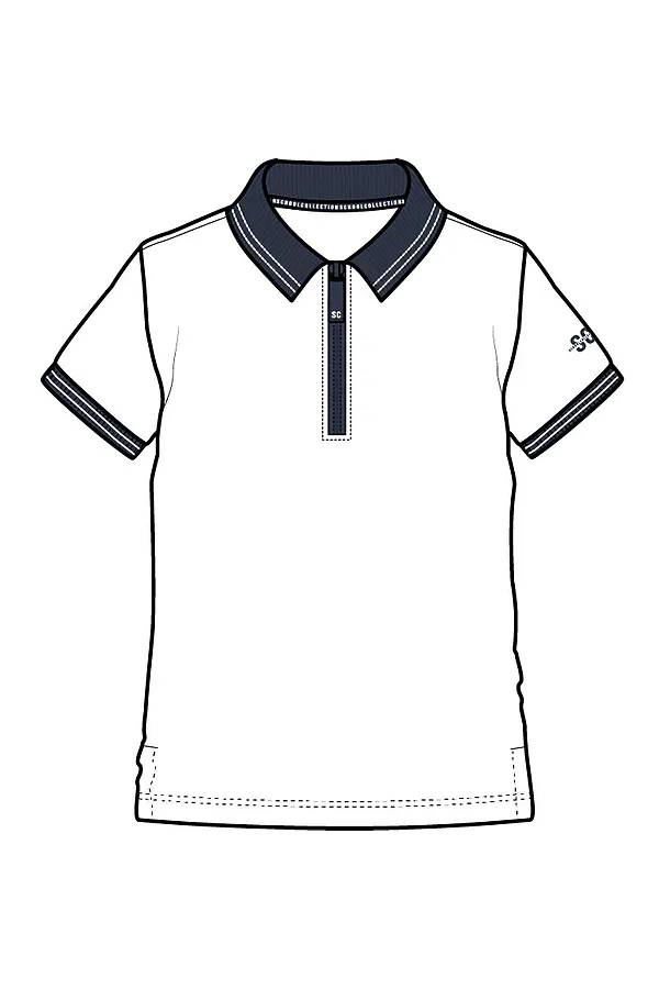 Поло PLAYTODAY, белый,тёмно-синий - фото 2