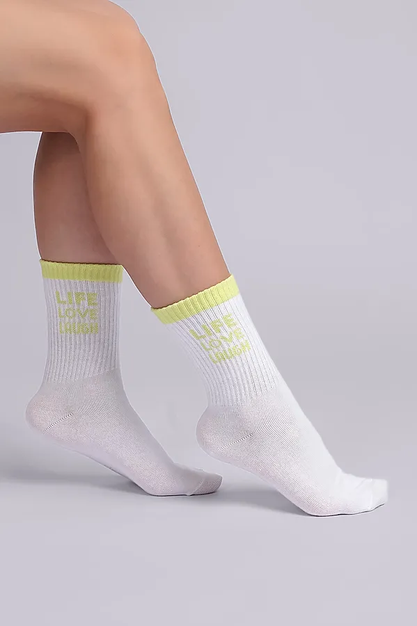 Носки CLEVER, белый/св.жёлтый - фото 2