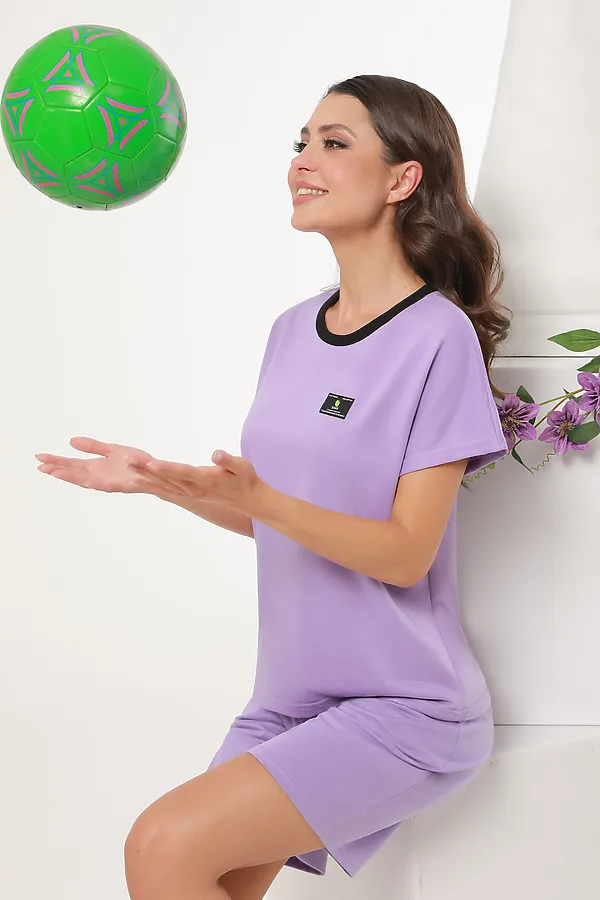 Костюм (Футболка+Шорты) DSTREND, сиреневый - фото 2