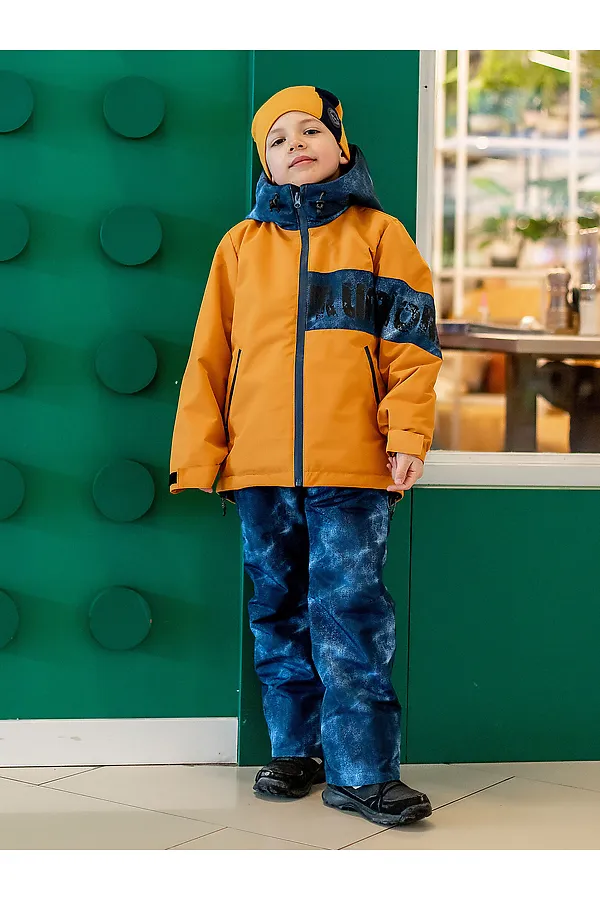 Комплект (Куртка+Полукомбинезон) BATIK, охра/деним - фото 2