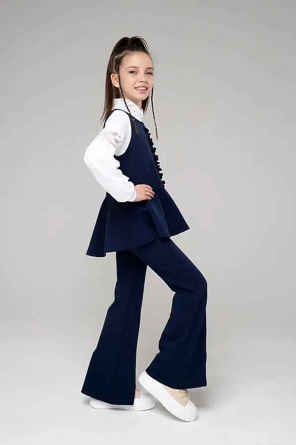 Костюм (Жилет+Брюки) LOOKLIE, индиго - фото 2
