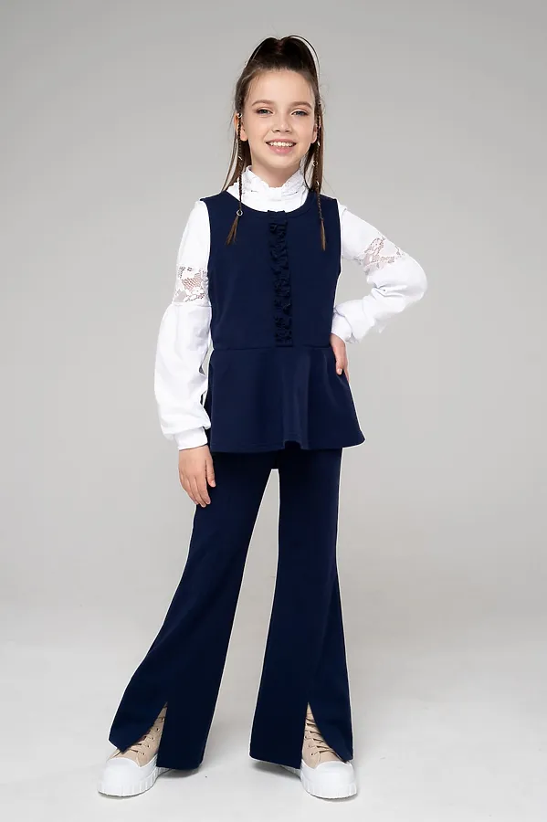 Костюм (Жилет+Брюки) LOOKLIE, индиго - фото 2
