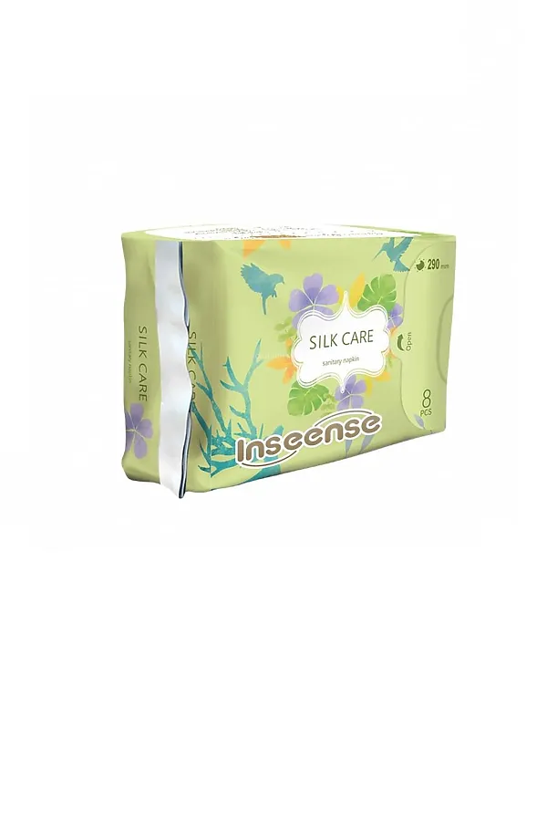Прокладки гигиенические ночные Inseense Silk Care 5 капель 290 мм (8 шт) НАТАЛИ, в ассортименте - фото 2