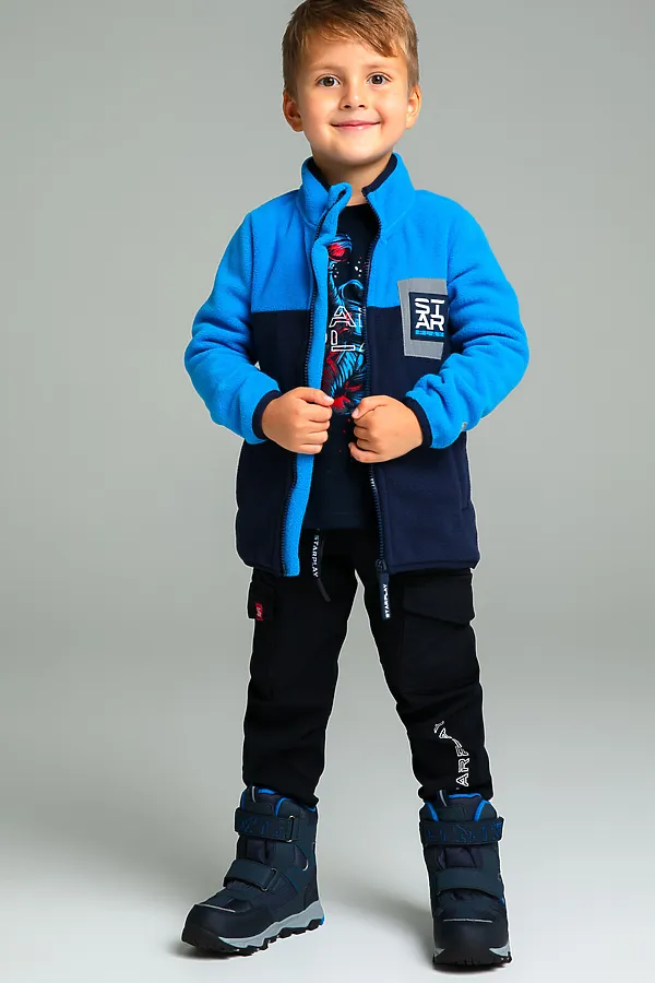 Толстовка PLAYTODAY, синий,тёмно-синий - фото 2