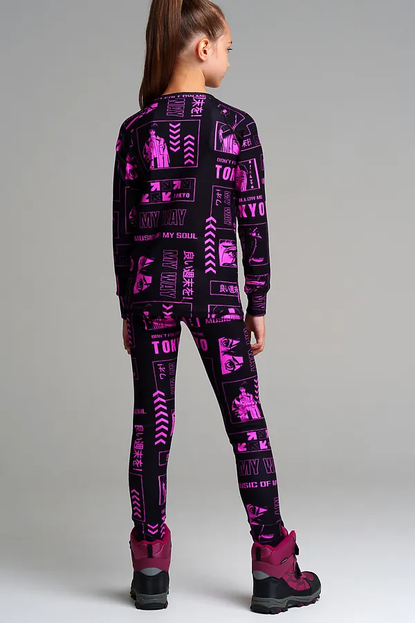 Термокомплект PLAYTODAY, черный,фиолетовый - фото 2