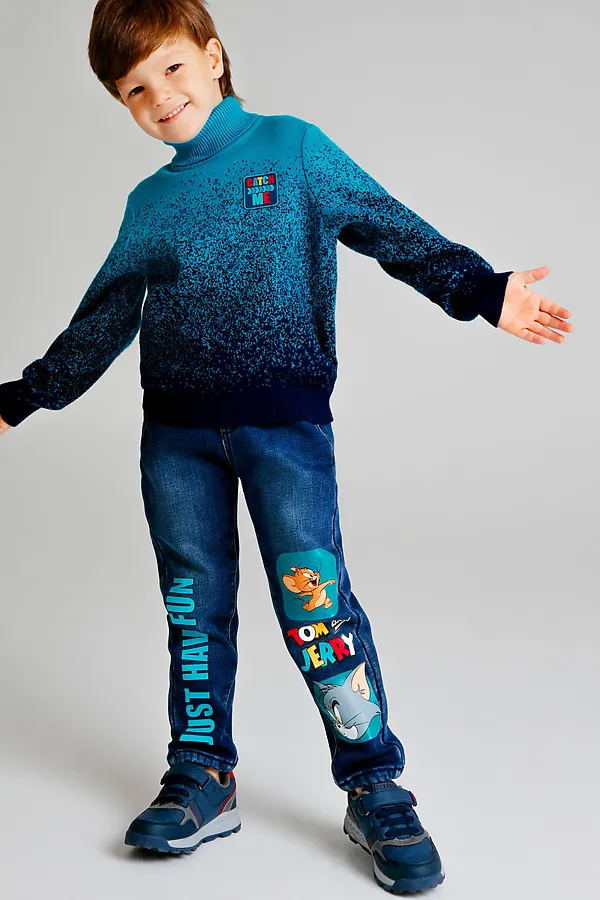 Свитер PLAYTODAY, синий,тёмно-синий - фото 2