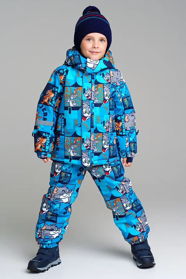 Шапка  PLAYTODAY, тёмно-синий,цветной - фото 2