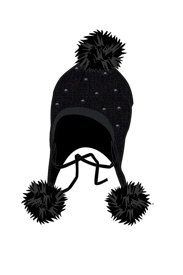 Шапка  PLAYTODAY, черный - фото 2