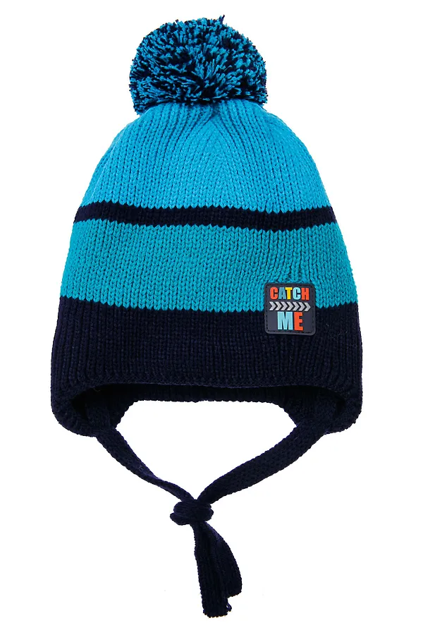 Шапка  PLAYTODAY, тёмно-синий,синий,голубой - фото 2