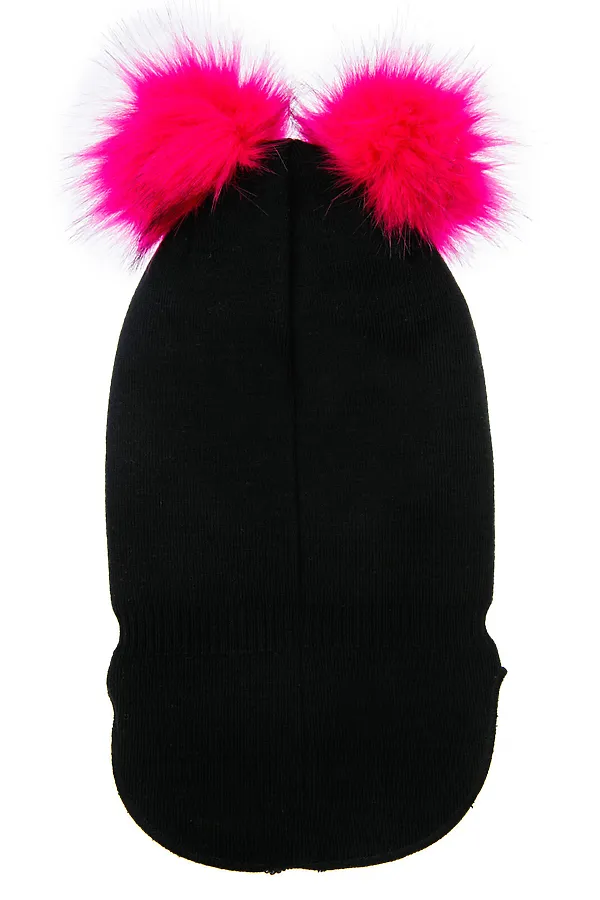 Шапка  PLAYTODAY, черный,фуксия - фото 2