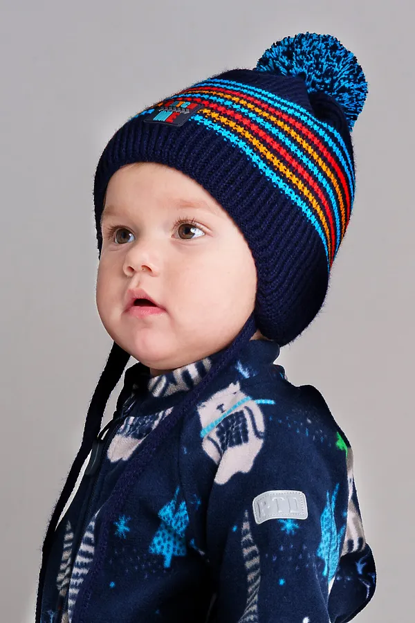 Шапка  PLAYTODAY, цветной - фото 2