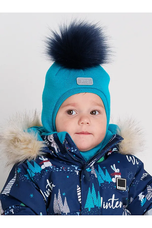 Шапка  PLAYTODAY, голубой - фото 2