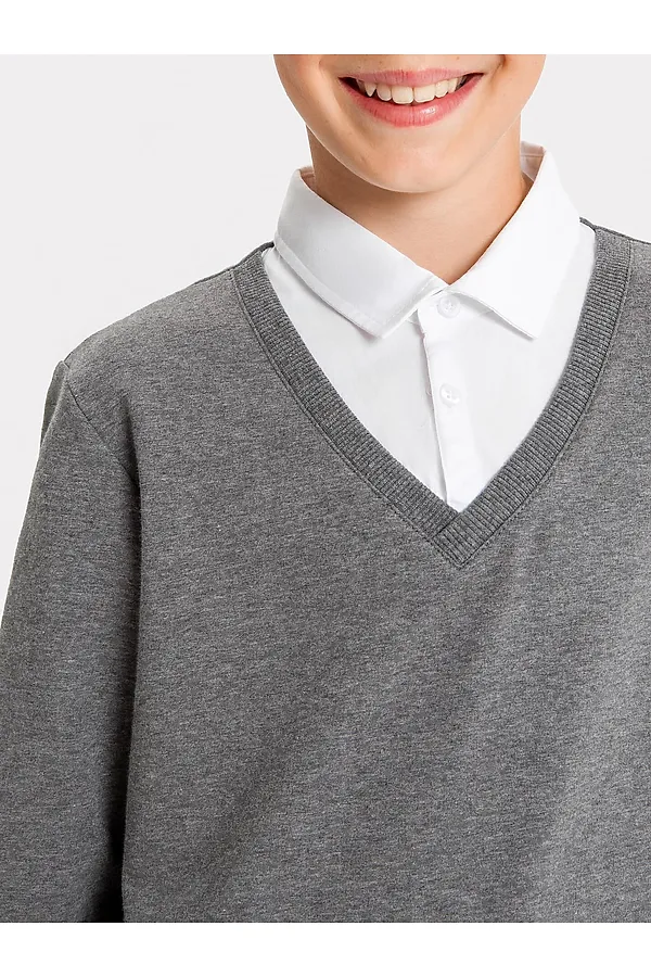 Джемпер MARK FORMELLE, т.серый меланж 4348-f - фото 2