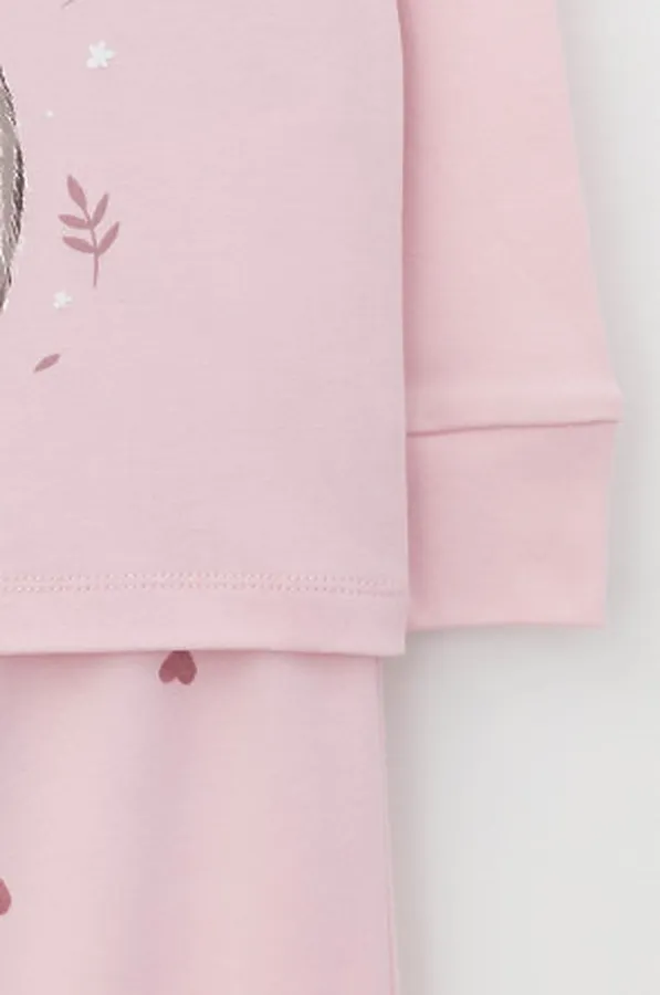 Пижама CROCKID, холодный розовый,милые сердечки - фото 2