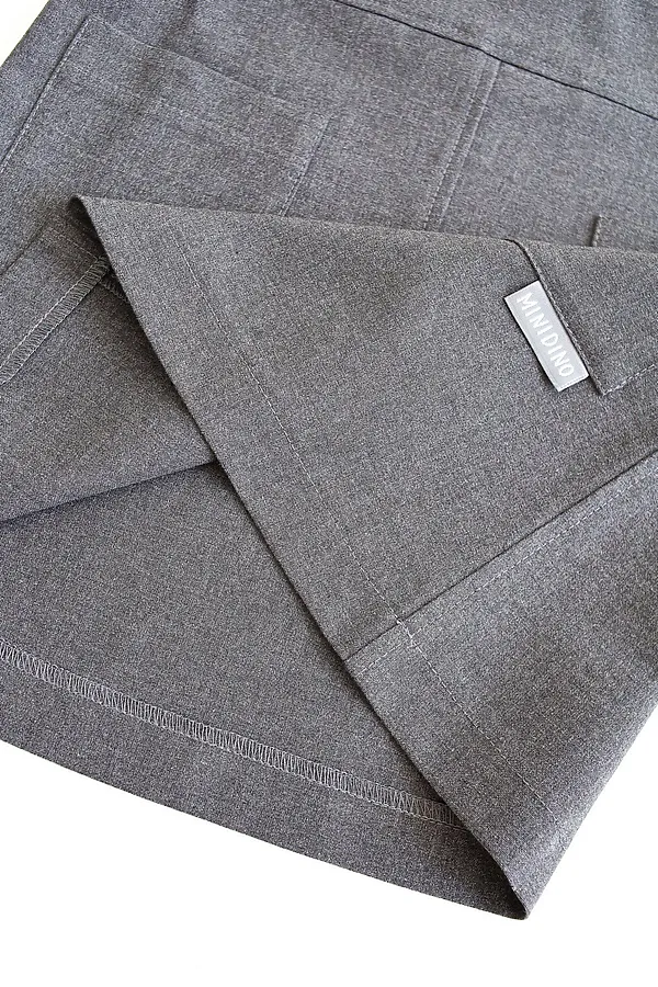 Сарафан Школа антрацит меланж MINIDINO, антрацит меланж - фото 2