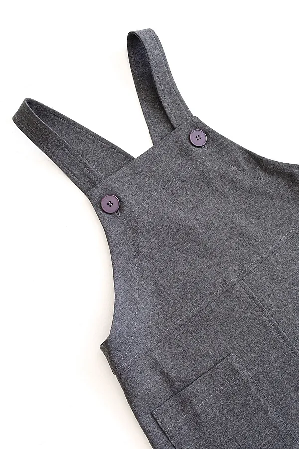 Сарафан Школа антрацит меланж MINIDINO, антрацит меланж - фото 2