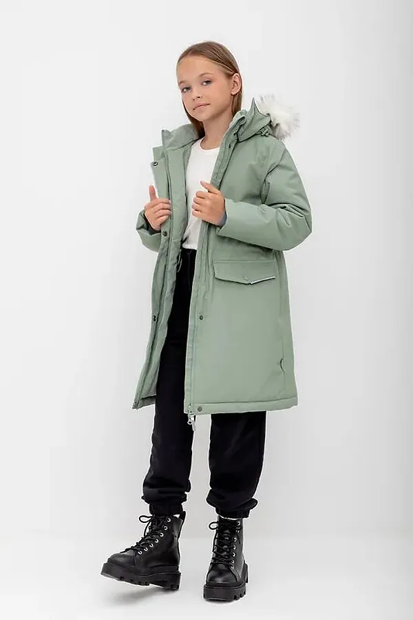 Пальто CROCKID, полынь - фото 2