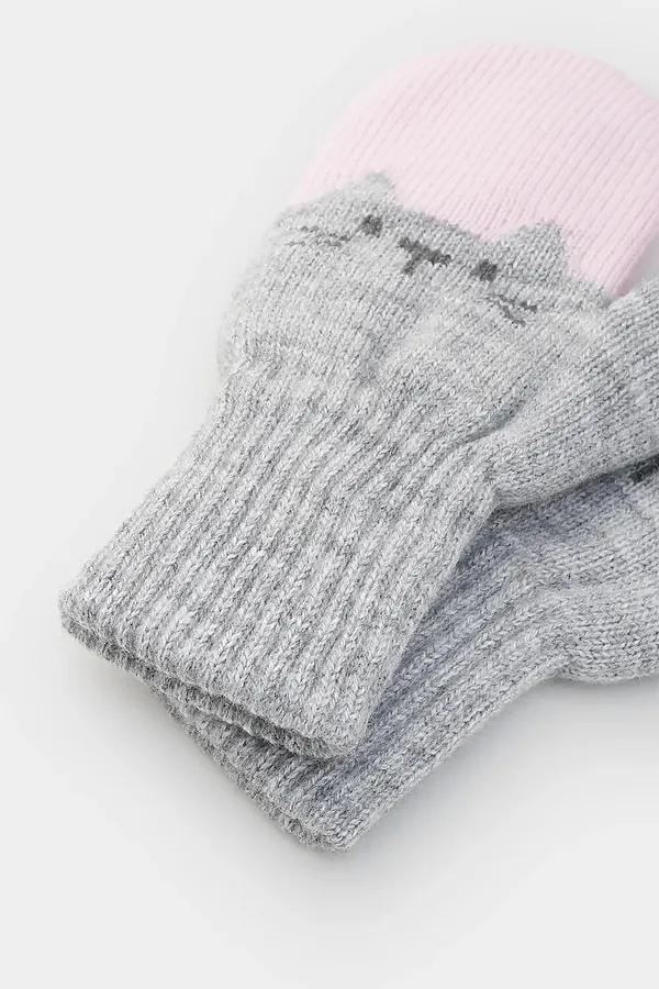 Варежки CROCKID, св.серый меланж - фото 2