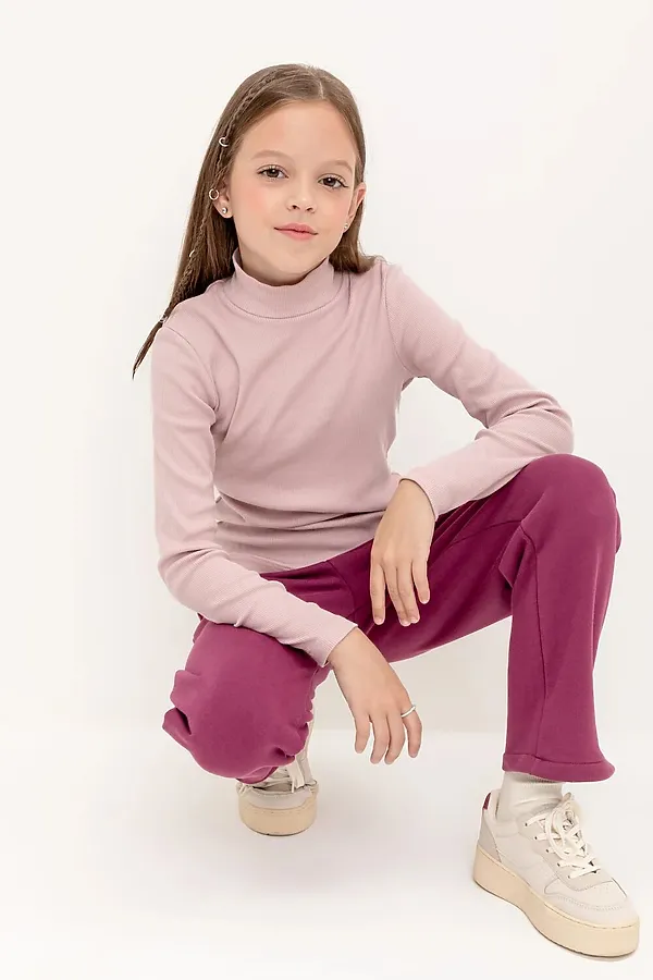 Водолазка CROCKID, розовый лед - фото 2
