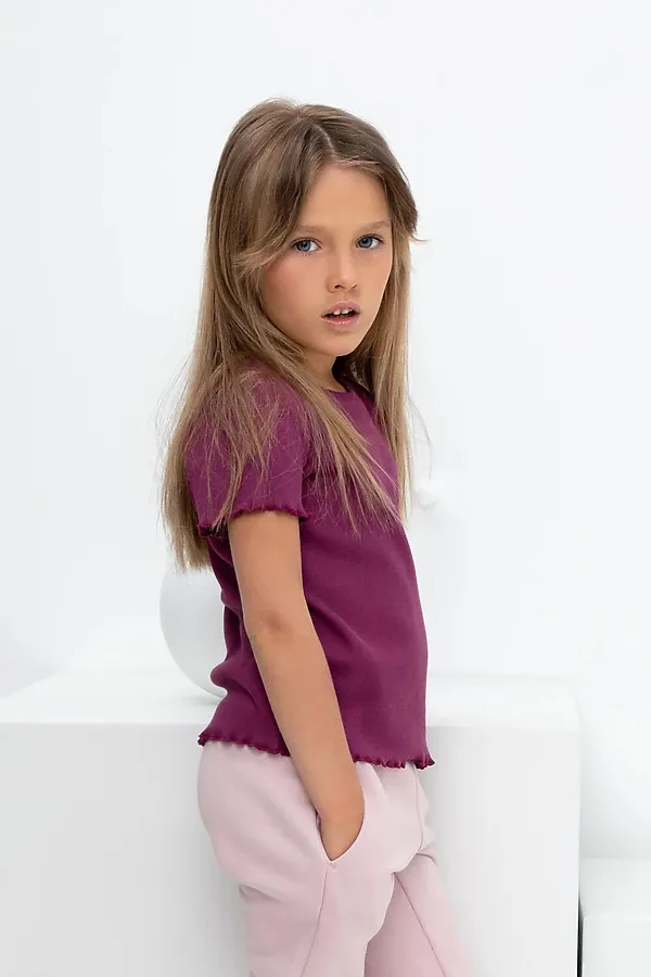 Футболка  CROCKID, насыщенная клюква - фото 2