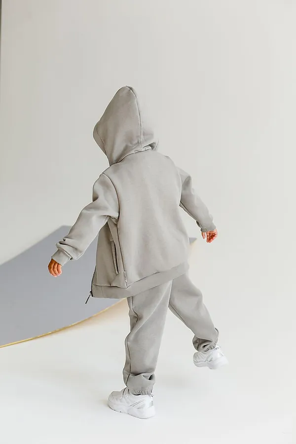 Толстовка утепленная OVER №5 акула MINIDINO, акула - фото 2