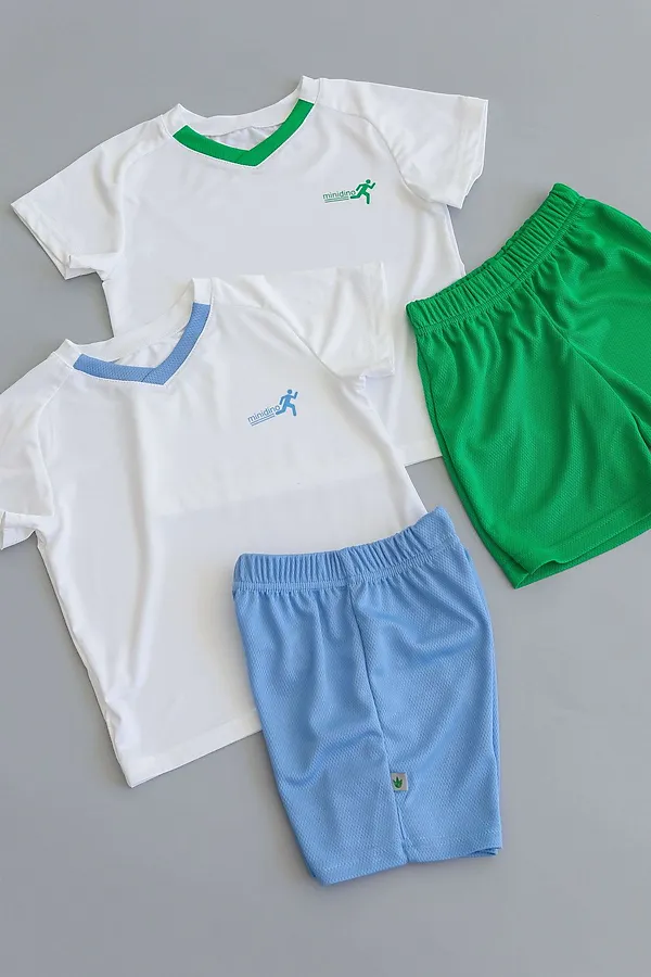 Комплект Атлетика белый-трава MINIDINO, белый-трава - фото 2