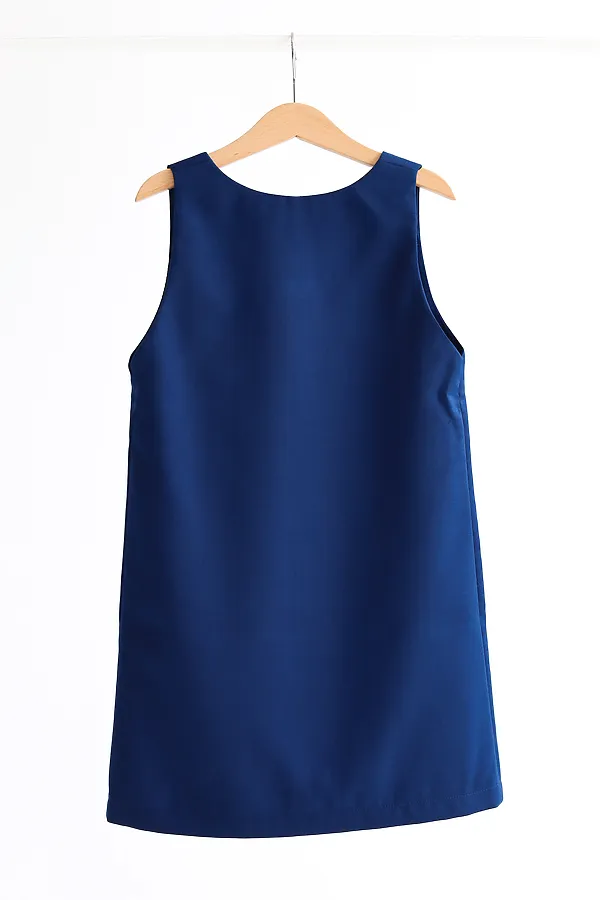 Сарафан Школа синий MINIDINO, синий - фото 2