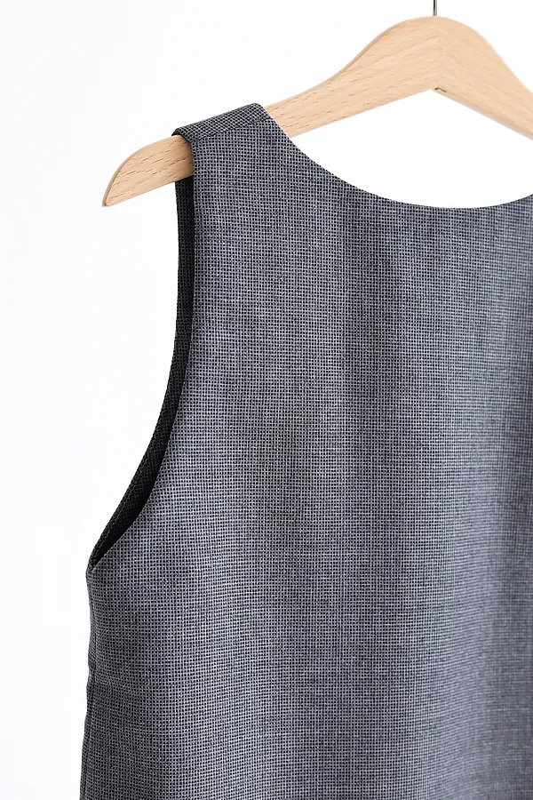 Сарафан Школа серая клетка MINIDINO, серая клетка - фото 2