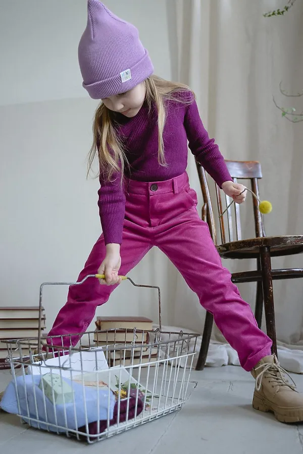 Водолазка детская Битловка ежевика MINIDINO, ежевика - фото 2