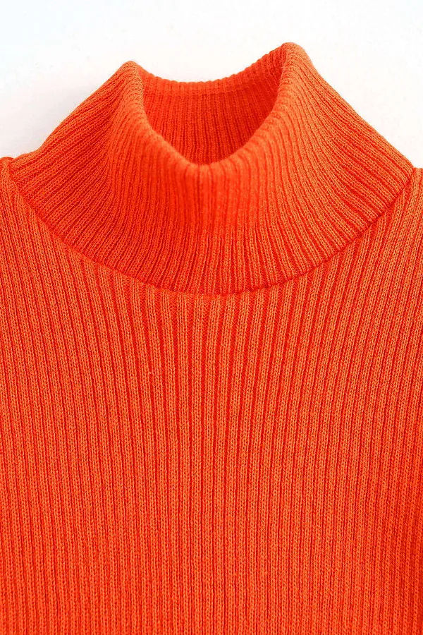 Водолазка детская Битловка апельсин MINIDINO, апельсин - фото 2