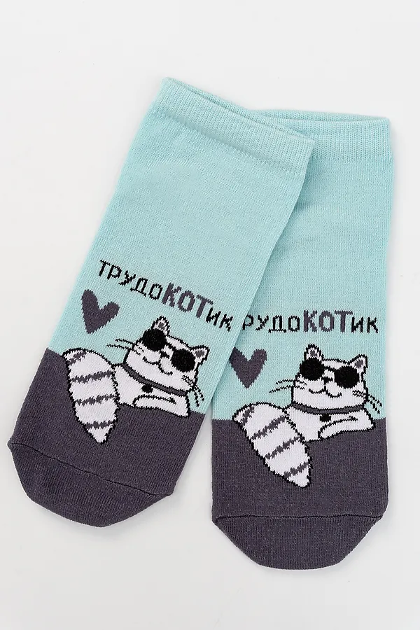 Носки стандарт Трудокотик НАТАЛИ, голубой - фото 2