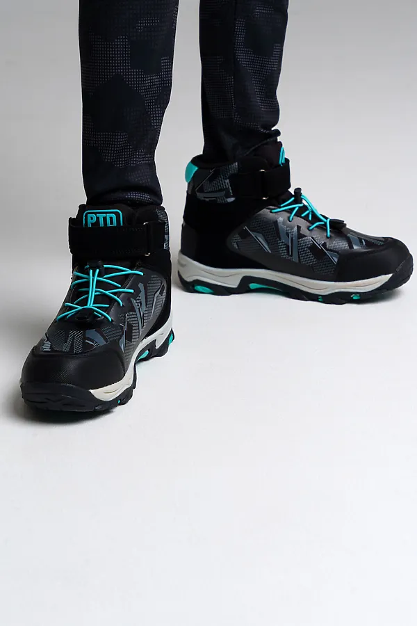 Зимние ботинки PLAYTODAY, черный,голубой - фото 2