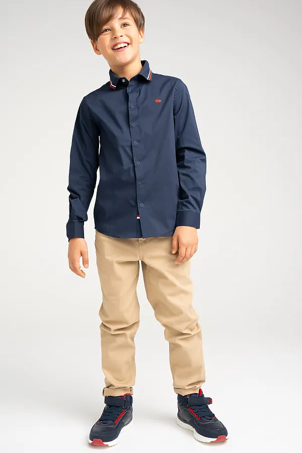 Рубашка PLAYTODAY, тёмно-синий - фото 2