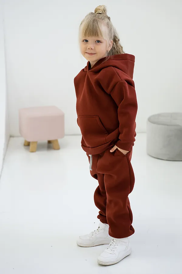 Комплект Sport New утепленный дет. марсала MINIDINO, марсала - фото 2