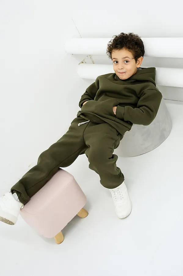 Комплект Sport New утепленный дет. хаки MINIDINO, хаки - фото 2