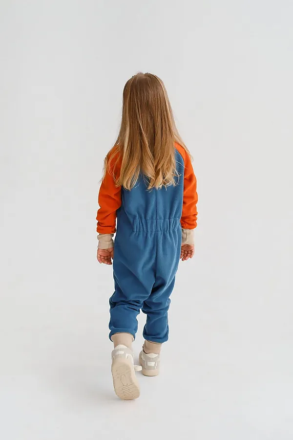 Комбинезон-поддева Colour block ниагара MINIDINO, ниагара - фото 2