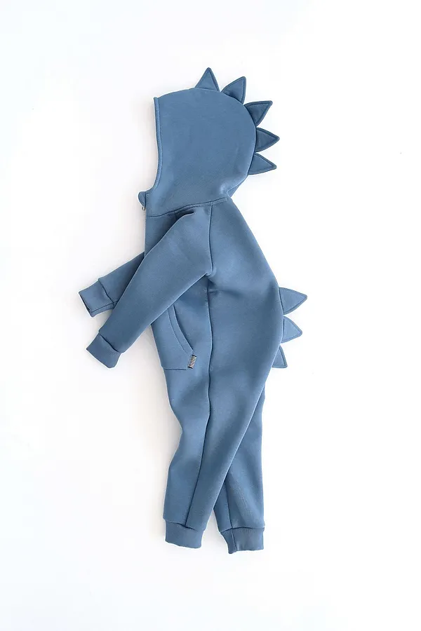 Комбинезон начес Дино 22 деним MINIDINO, деним - фото 2