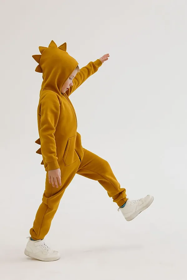 Комбинезон начес Дино 22 горчица MINIDINO, горчица - фото 2